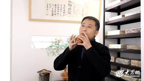 非遗传承人王业英：匠心制作 齐韶埙重鸣齐鲁大地(图1)